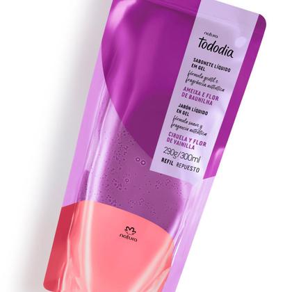 Imagem de NATURA TODODIA SABONETE GEL AMEIXA FLOR BAUNILHA REFIL 300ml