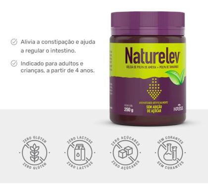 Imagem de Naturalev Suplemento Alimentar à Base de Fibras em Geléia Ameixa Kress 250g