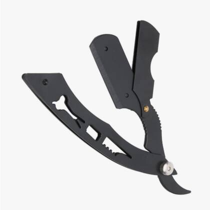 Imagem de Navalha barber estilosa ergonomica metal,