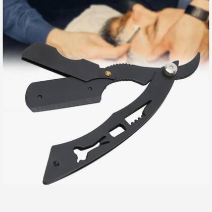 Imagem de Navalha barber estilosa ergonomica metal,
