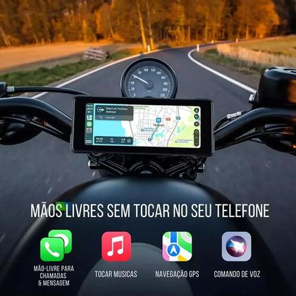 Navegador Gps Moto Central Multimidia Carplay Android Auto - KNUP