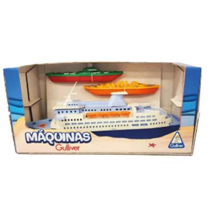 Imagem de Navio Transatlântico 2 Barcos Frota Naval Máquinas Gulliver