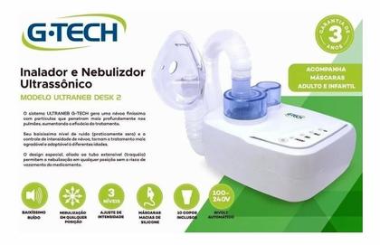 Imagem de Nebulizador E Inalador Ultrassônico Ultraneb Desk 2 G-tech