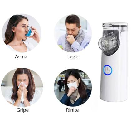 Imagem de Nebulizador Inalador Ultrassonico Sem Fio Silencioso Inalaçao Tratamento Saude Idoso Criança Adulto Bem Estar Cuidado
