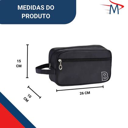 Imagem de Necessaire Bolsa Nylon Impermeável Personalizada Letra Nome