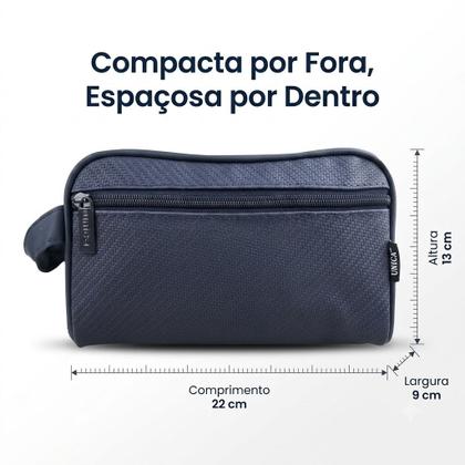 Imagem de Necessaire Brick com Alça de Mão Unissex Organizador Viagem