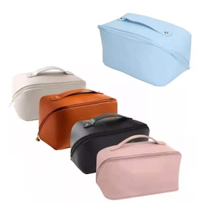 Imagem de Necessaire Cosméticos Grande Maquiagem Feminina Espaçosa