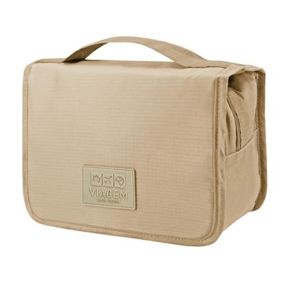 Imagem de Necessaire de Gancho para Viagem Estampa Lisa Jacki Design Bege