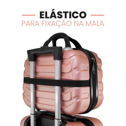 Imagem de Necessaire De Viagem Feita Em ABS Rígido Organizador Interno