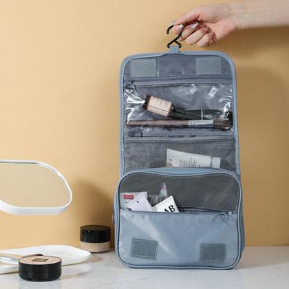 Imagem de Necessaire Feminina Com Gancho E Divisórias Organizadora