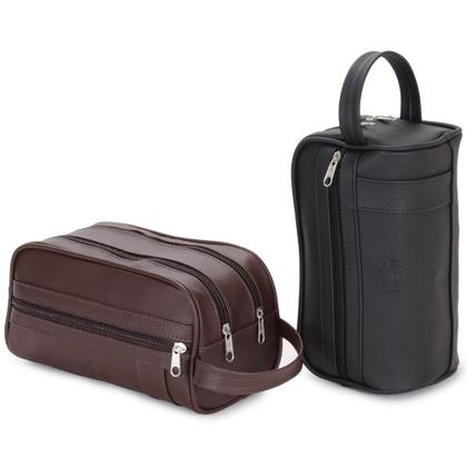 Imagem de Necessaire Feminina Masculina - Organizador de Mala Viagem - Estojo Porta Maquiagem