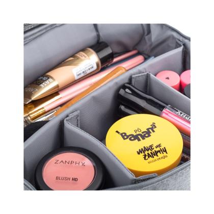 Imagem de Necessaire Feminina Organizadora De Cosméticos Maquiagem Pincéis Higiene Pessoal Bolsa Viagem