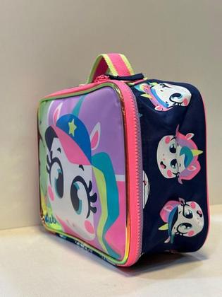 Imagem de Necessaire Grande Organizador Viagem Unicórnio Tennis Puket Azul-marinho Uni Tennis