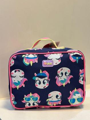 Imagem de Necessaire Grande Organizador Viagem Unicórnio Tennis Puket Azul-marinho Uni Tennis