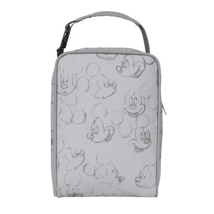 Imagem de Necessaire Infantil Térmica Decorada Mickey Cinza com Divisórias Babygo