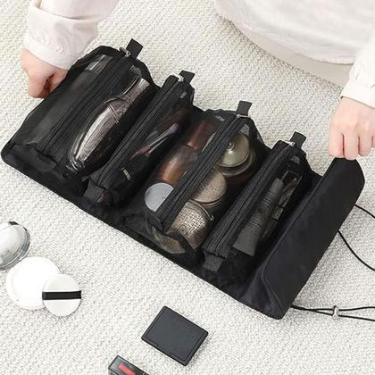 Imagem de Necessaire Maquiagem Cosmetico Higiene Pessoal Estojo Acessorio Viagem Bolsa Mala Resistente Multiuso Organizaçao