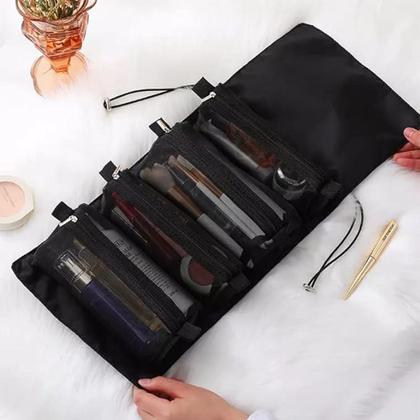 Imagem de Necessaire Maquiagem Cosmetico Higiene Pessoal Estojo Acessorio Viagem Bolsa Mala Resistente Multiuso Organizaçao