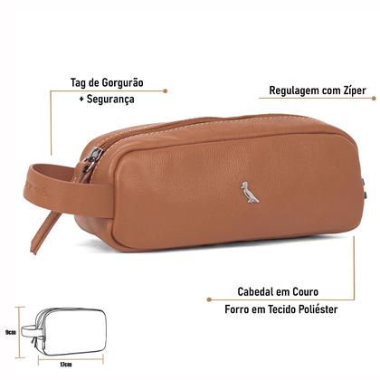 Imagem de Necessaire Masculina Reserva Go Oslo Couro Com Zíper Para Viagem Original