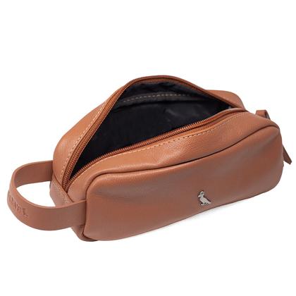 Imagem de Necessaire Masculina Reserva Go Oslo Couro Com Zíper Para Viagem Original