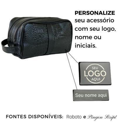 Imagem de Necessaire Multiuso com Divisórias Em Couro Paris Viccina