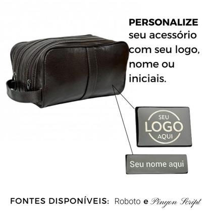 Imagem de Necessaire Multiuso com Divisórias Em Couro Paris Viccina