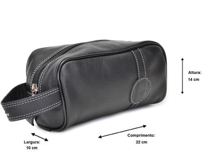 Imagem de Nécessaire Organizador Para Viagem De Couro.