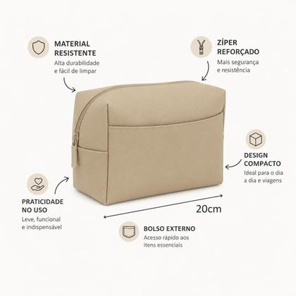Imagem de Necessaire Organizadora Bricks Feminina Viagem e Maquiagem