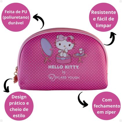 Imagem de Necessaire Organizadora Hello Kitty by Klass Vough Estampada Rosa Kchk-02p