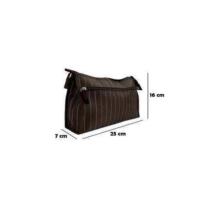 Imagem de Necessaire organizadora listrada quadrada