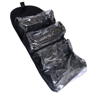 Imagem de Necessaire organizadora PRETA multifuncional para viagem e casa