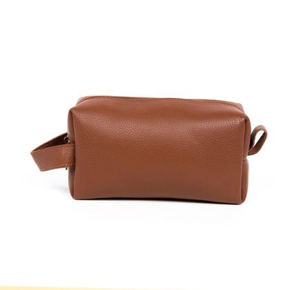 Imagem de Necessaire Unissex Organizadora Viagem De Couro Premium