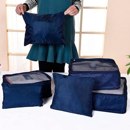 Imagem de Necessaire Viagem Organizador Moderna Unissex Com Bolsas