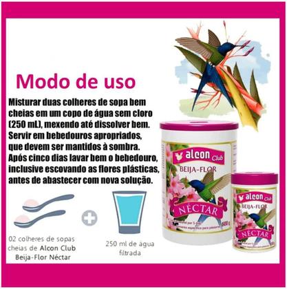 Imagem de Néctar Para Beija-Flor Alcon 300G - Alimento Atrativo