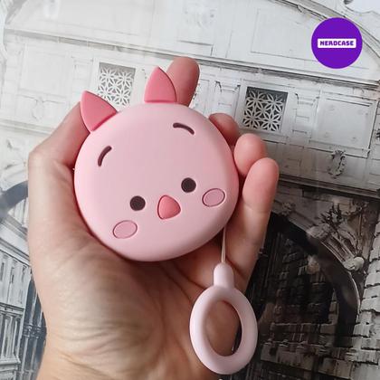 Imagem de  NERDCASE, Case, Capa, Capinha Fofa Leitão, Silicone, Compatível com Galaxy Buds 2, Live, Pro, FE