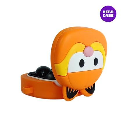 Imagem de NERDCASE, Case, Capa, Capinha Gato Preguiçoso, Silicone, Compatível com Galaxy Buds 2/Pro/Live/FE 