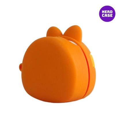 Imagem de NERDCASE, Case, Capa, Capinha Gato Preguiçoso, Silicone, Compatível com Galaxy Buds 2/Pro/Live/FE 