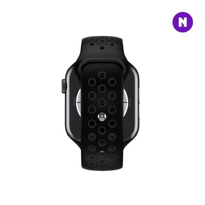 Imagem de NERDCASE, Pulseira NK Furadinha Compatível Apple Watch, 38/40/41mm, Preto/Cinza