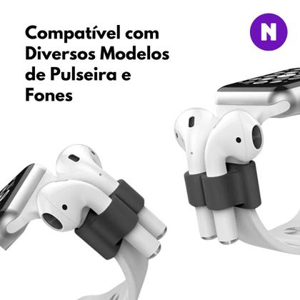 Imagem de NERDCASE, Suporte para Fones, Pulseira Smartwatch, Silicone Preto