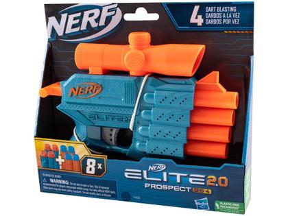 Imagem de Nerf Prospect QS-4 Elite 2.0 Hasbro  - 9 Peças