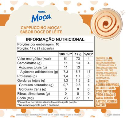 Imagem de NESCAFÉ DOLCE GUSTO Cappuccino Moça Doce de Leite 10 cápsulas
