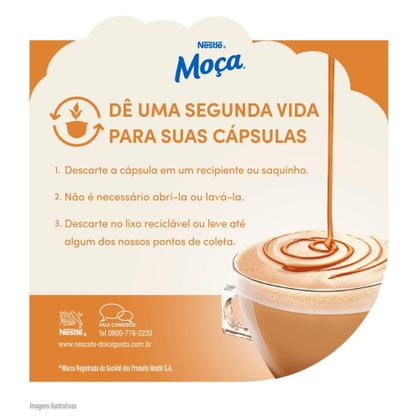 Imagem de NESCAFÉ DOLCE GUSTO Cappuccino Moça Doce de Leite 10 cápsulas