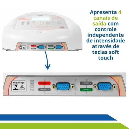 Imagem de Neurodyn II Tens Fes e Corrente Russa 04 Canais Ibramed