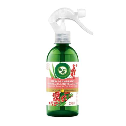 Imagem de Neutralizador Tabaco Bom Ar Pimenta Rosa Capim Limão Kit 3