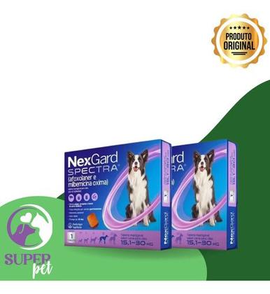 Nexgard Spectra 15,1 A 30kg 1 Tablete Mastigável Combo Com 2 Imagem de Nexgard Spectra 15,1 A 30kg 1 Tablete Mastigável Combo Com 2