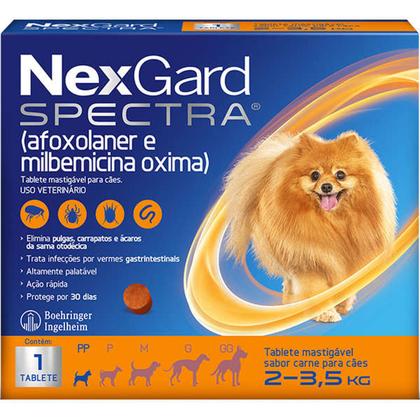 Imagem de NexGard Spectra para Cães de 2 a 3,5 Kg - 1 Tablete