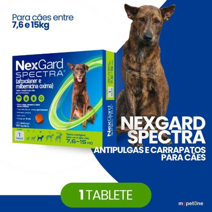 Imagem de NexGard Spectra para Cães de 7,6 a 15 Kg - 1 Tablete