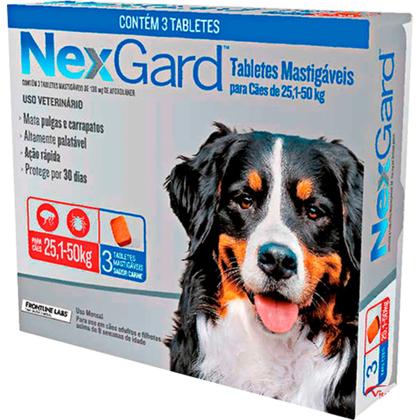Imagem de NexGard Tablete Mástigável 25,1-50kg Sabor Carne