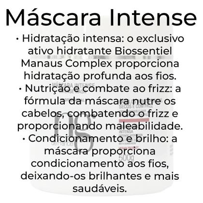 Imagem de Ng De France Shampoo Hidratante Intense 1L + Condicionador Matizador Loiros Grisalhos Silver Blond 1L+ Máscara Intense Cabelos Secos e com Frizz