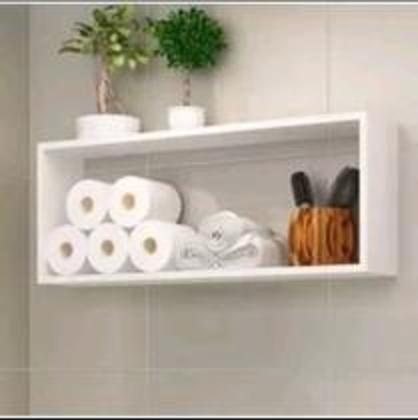 Imagem de NICHO 60x30x20 RETANGULAR GRANDE 100% MDF SALA QUARTO COZINHA