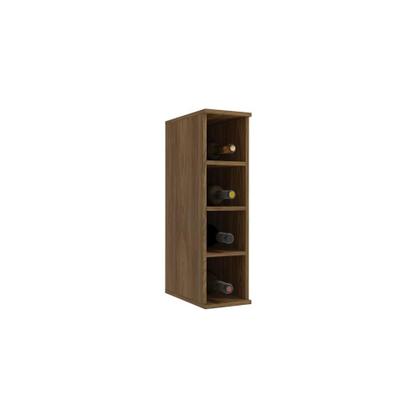 Imagem de Nicho Aéreo Garrafeiro 4 Nichos Celeste Kappesberg 100% MDF Nogueira 20cm